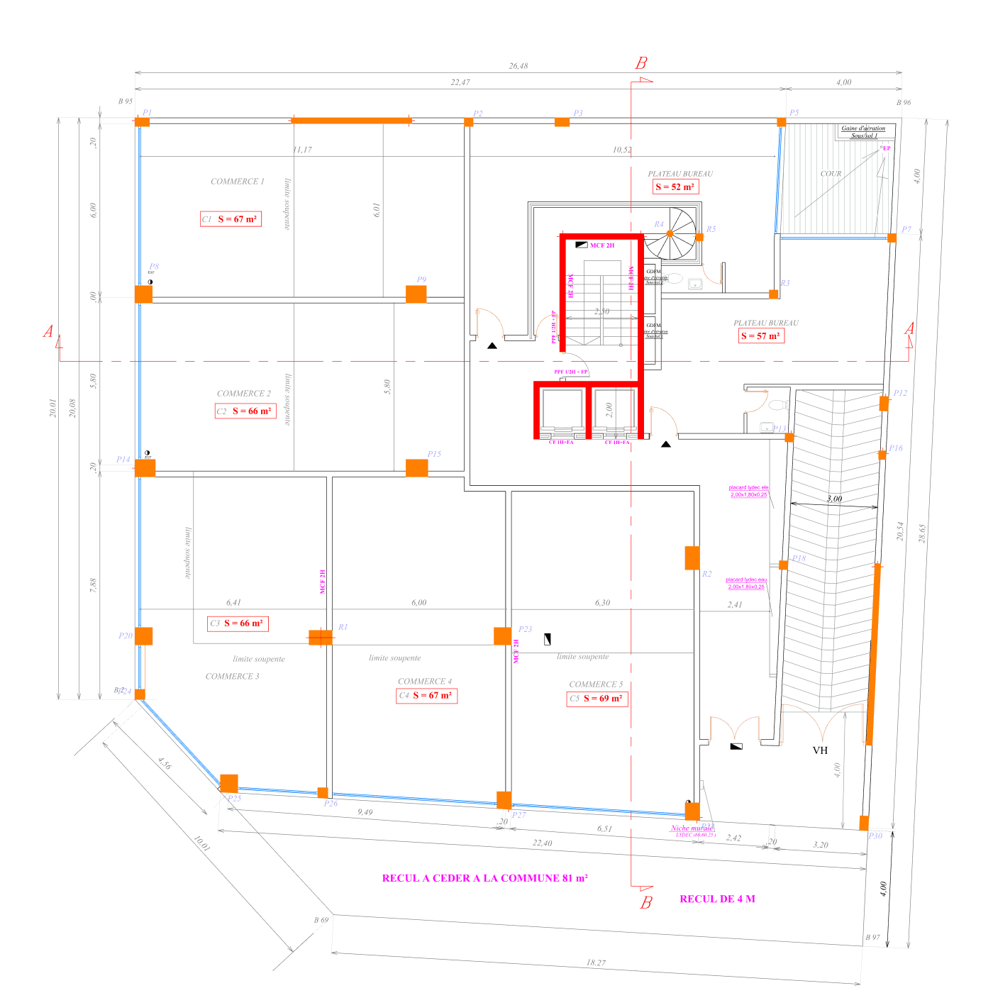 Plan Rez-de-chaussée